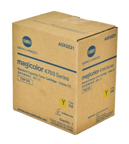 Picture of Konica Minolta A0X5231 Yellow Toner Cartridge (4000 Yield)