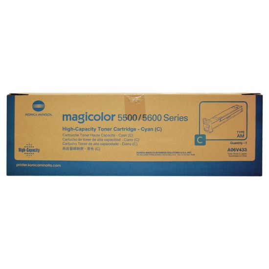 Picture of Konica Minolta A06V433 Cyan Toner Cartridge (12000 Yield)
