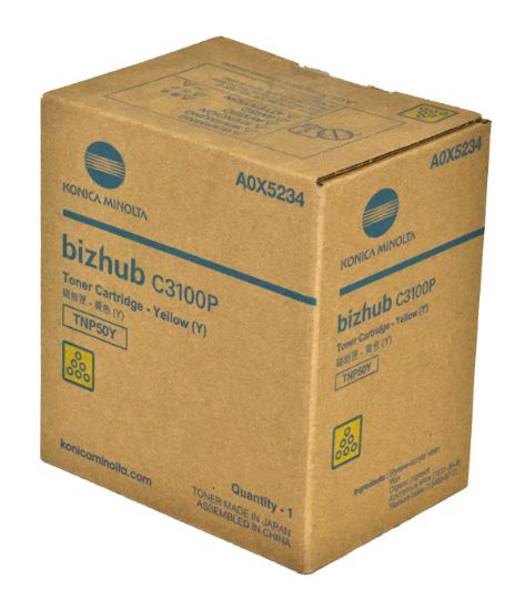 Picture of Konica Minolta A0X5234 Yellow Toner Cartridge (6000 Yield)