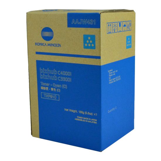 Picture of Konica Minolta AAJW431 (TNP81C) Cyan Toner Cartridge (9000 Yield)
