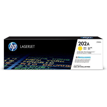 Picture of HP CF502A (HP 202A) Yellow Toner Cartridge (1300 Yield)