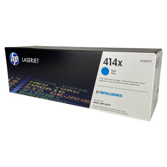 Picture of HP W2021X (HP 414X) High Yield Cyan Toner Cartridge (6000 Yield)