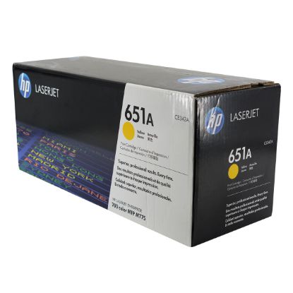 Picture of HP CE342A (HP 651A) Yellow Toner Cartridge (16000 Yield)