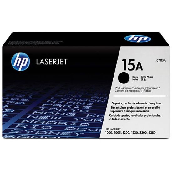 Picture of HP C7115A (HP 15A) High Yield Black Toner Cartridge (2500 Yield)
