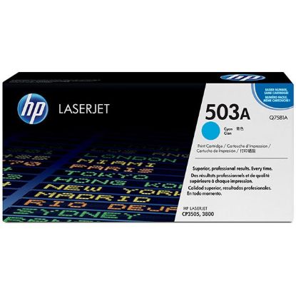 Picture of HP Q7581A (HP 503A) Cyan Toner Cartridge (6000 Yield)