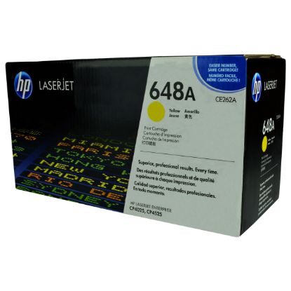 Picture of HP CE262A (HP 648A) Yellow Toner Cartridge (11000 Yield)
