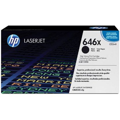 Picture of HP CE264X (HP 646X) High Yield Black Toner Cartridge (17000 Yield)