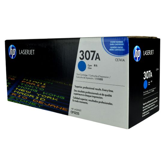 Picture of HP CE741A (HP 307A) Cyan Toner Cartridge (7300 Yield)