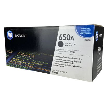 Picture of HP CE270A (HP 650A) Black Toner Cartridge (13500 Yield)