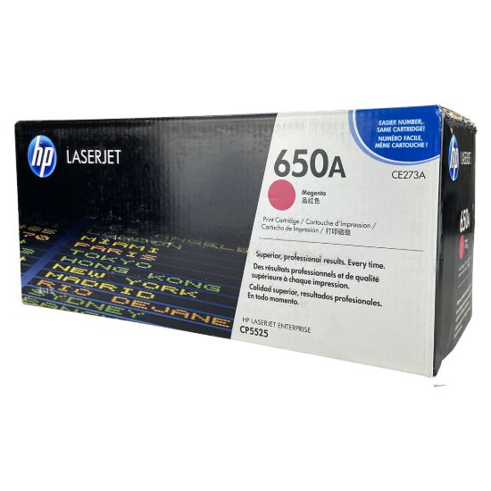 Picture of HP CE273A (HP 650A) Magenta Toner Cartridge (15000 Yield)