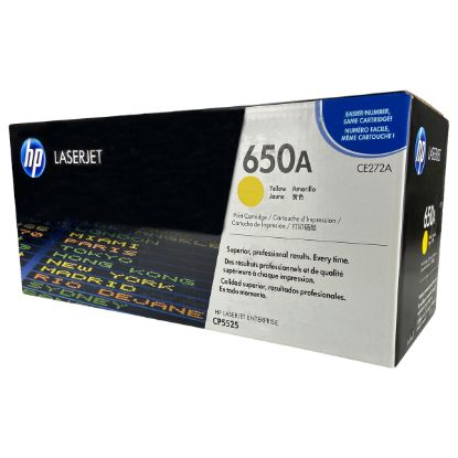 Picture of HP CE272A (HP 650A) Yellow Toner Cartridge (15000 Yield)