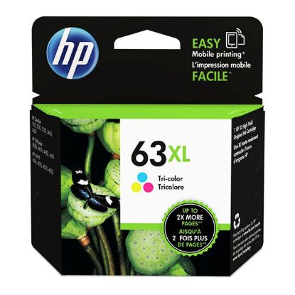 Picture of HP F6U63AN (HP 63XL) High Yield Tri-Color Ink Cartridge (330 Yield)