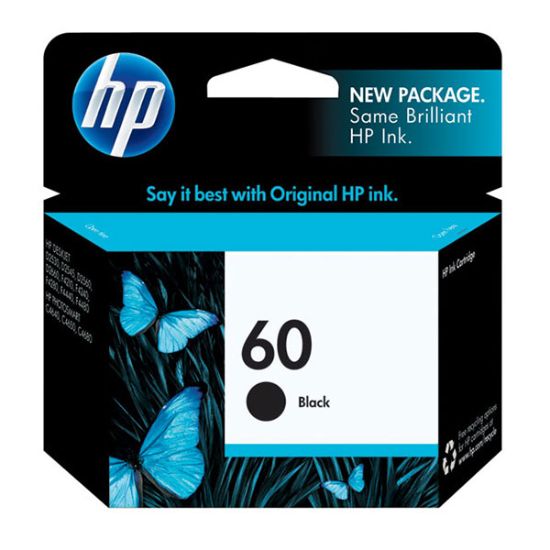 Picture of HP CC640WN (HP 60) Black Ink Cartridge (200 Yield)