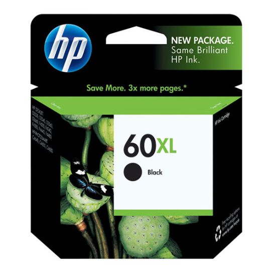 Picture of HP CC641WN (HP 60XL) High Yield Black Ink Cartridge (600 Yield)