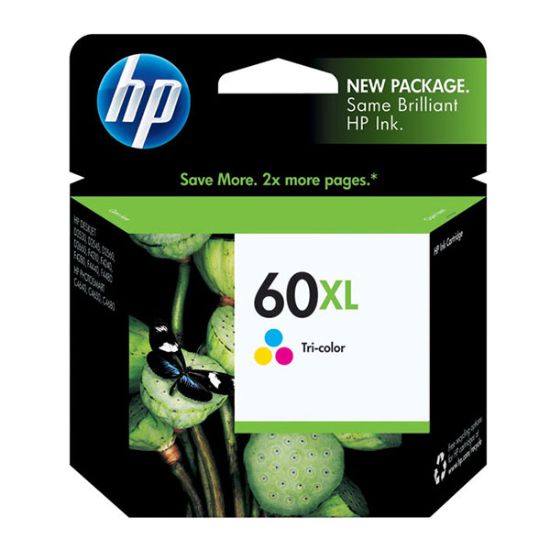 Picture of HP CC644WN (HP 60XL) High Yield Tri-Color Inkjet Cartridge (440 Yield)