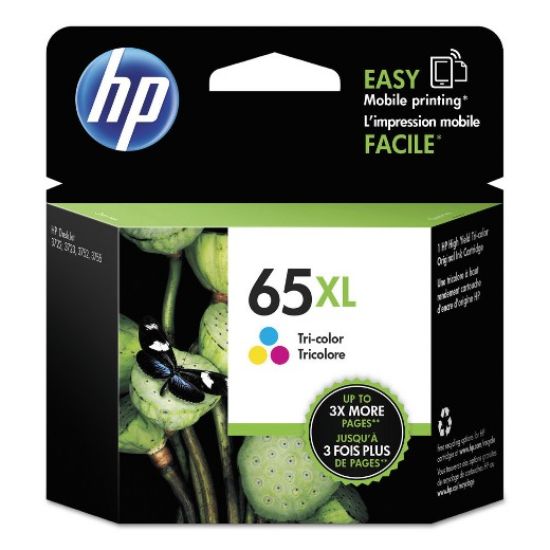 Picture of HP N9K03AN (HP 65XL) High Yield Tri-Color Ink Cartridge (300 Yield)