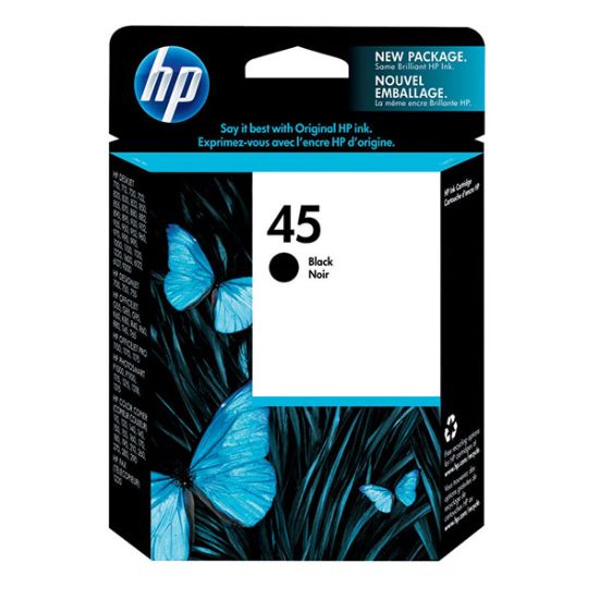 Picture of HP 51645A (HP 45) Black Ink Cartridge (930 Yield)