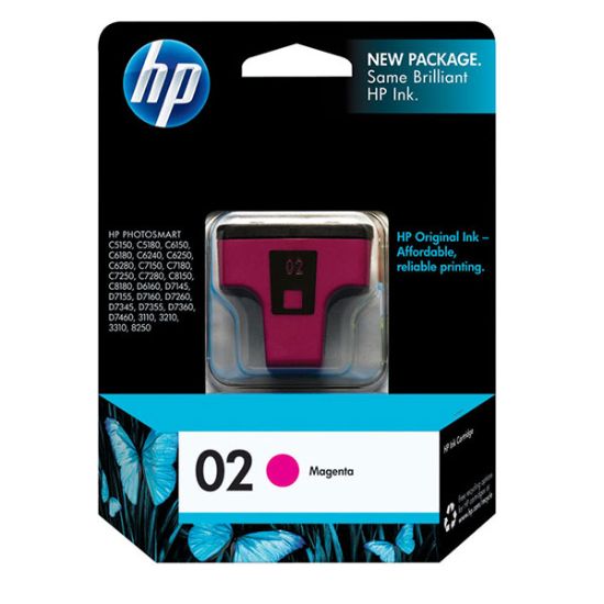 Picture of HP C8772WN (HP 02) Magenta Ink Cartridge (500 Yield)