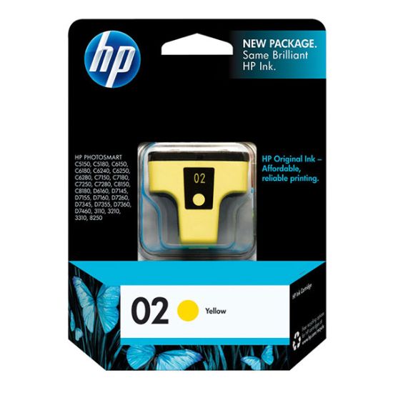 Picture of HP C8773WN (HP 02) Yellow Ink Cartridge (500 Yield)