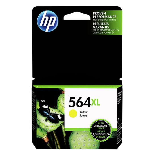 Picture of HP CB325WN (HP 564XL, CN687WN) High Yield Yellow Ink Cartridge (750 Yield)