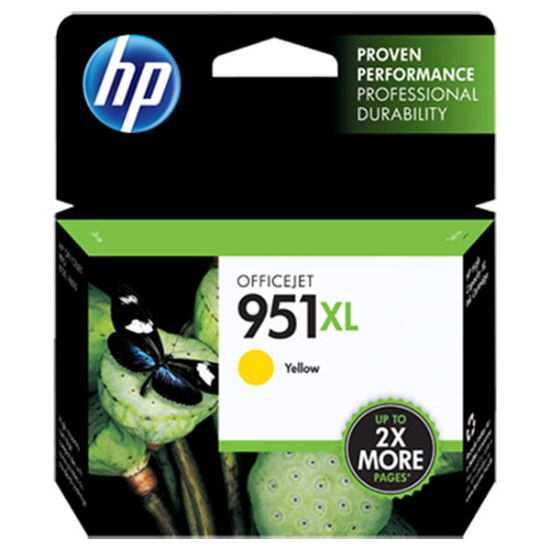 Picture of HP CN048AN (HP 951XL) High Yield Yellow Ink Cartridge (1500 Yield)