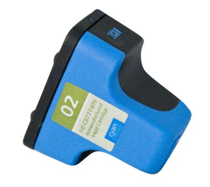 Picture of Remanufactured C8771WN (HP 02) Cyan Ink Cartridge (500 Yield)