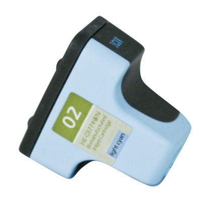 Picture of Remanufactured C8774WN (HP 02) Light Cyan Ink Cartridge (500 Yield)