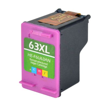 Picture of Remanufactured F6U63AN (HP 63XL) High Yield Tri-Color Ink Cartridge (330 Yield)