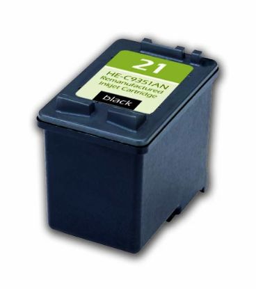 Picture of Remanufactured C9351AN (HP 21) Black Ink Cartridge (190 Yield)