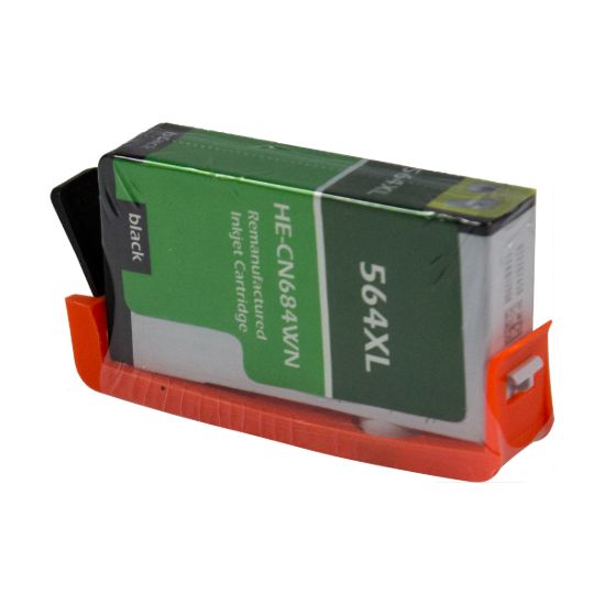 Picture of Remanufactured CN684WN (HP 564XL, CB321WN) High Yield Black Inkjet Cartridge (550 Yield) with SCC Chip