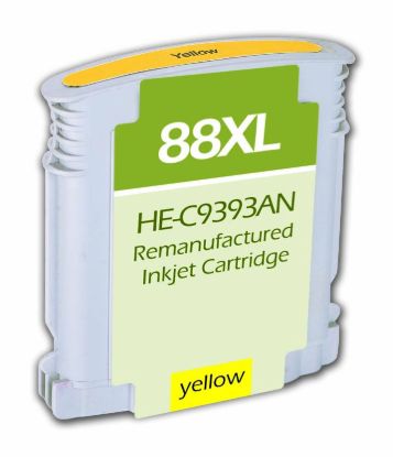 Picture of Remanufactured C9393AN (HP 88XL) High Yield Yellow Inkjet Cartridge (1540 Yield)