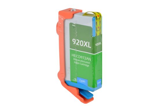 Picture of Remanufactured CD972AN (HP 920XL) High Yield Cyan Ink Cartridge (700 Yield) with SCC Chip