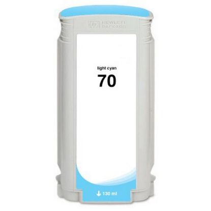 Picture of Remanufactured C9390A (HP 70) Light Cyan Pigment Inkjet Cartridge (130 ml)