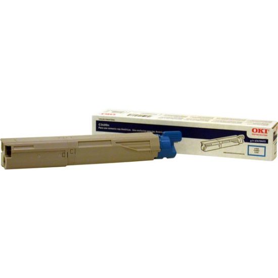 Picture of Okidata 43459403 Cyan Toner Cartridge (1000 Yield)