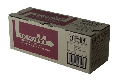Picture of Kyocera Mita 1T02KVBUS0 (TK-592M, TK-590M) Magenta Toner Cartridge (5000 Yield)