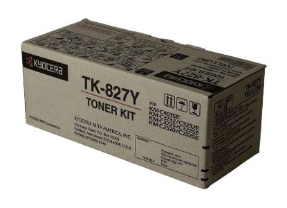 Picture of Kyocera Mita 1T02FZAUS0 (TK-827Y) Yellow Toner Cartridge (7000 Yield)