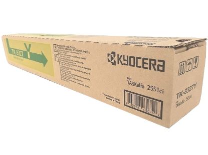 Picture of Kyocera Mita 1T02NPAUS0 (TK-8327Y) Yellow Toner Cartridge (12000 Yield)