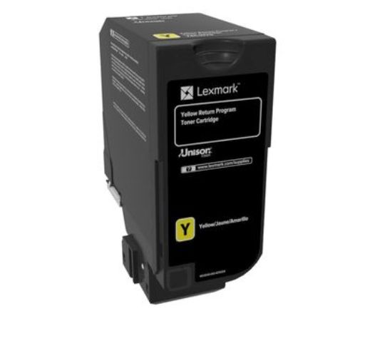 Picture of Lexmark 74C10Y0 Yellow Toner Cartridge (3000 Yield)