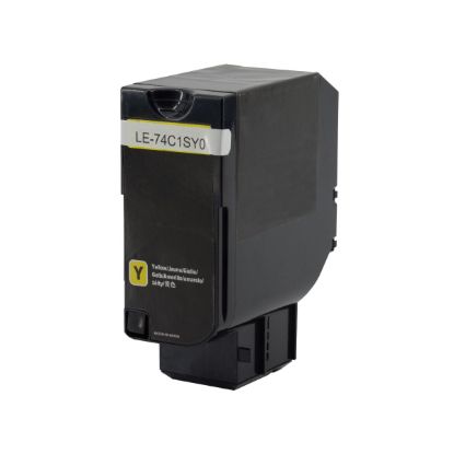 Picture of Remanufactured 74C1SY0 High Yield Yellow Toner Cartridge (7000 Yield)