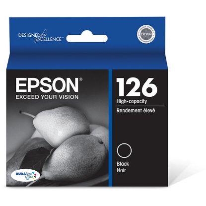 Picture of Epson T126120 (Epson 126) Black Ink Cartridge (385 Yield)