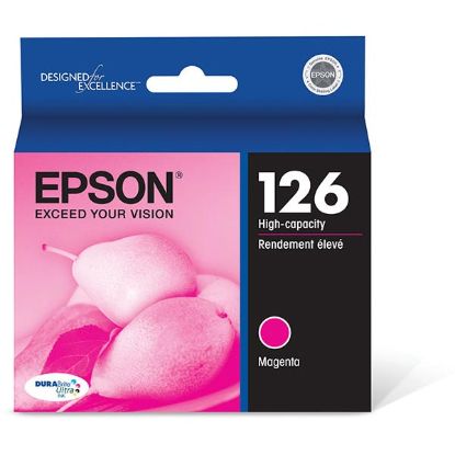 Picture of Epson T126320 (Epson 126) High Yield Magenta Ink Cartridge (470 Yield)