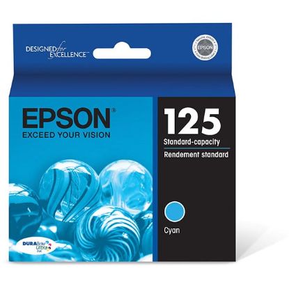 Picture of Epson T125220 (Epson 125) Cyan Ink Cartridge (385 Yield)
