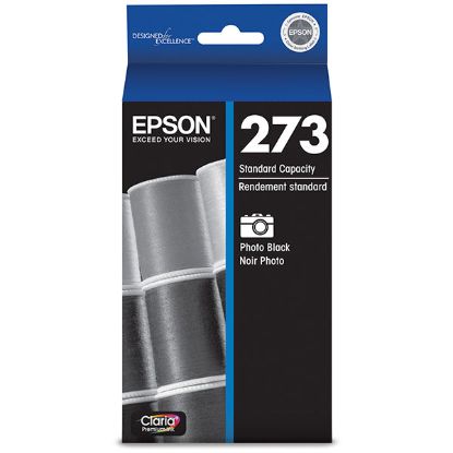 Picture of Epson T273120 (Epson T273) Photo Black Inkjet Cartridge (250 Yield)