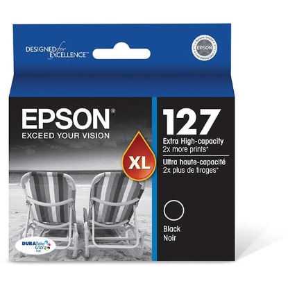 Picture of Epson T127120 (Epson 127) Extra High Yield Black Ink Cartridge (945 Yield)