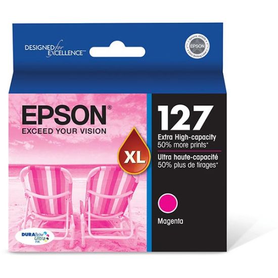 Picture of Epson T127320 (Epson 127) Extra High Yield Magenta Ink Cartridge (775 Yield)