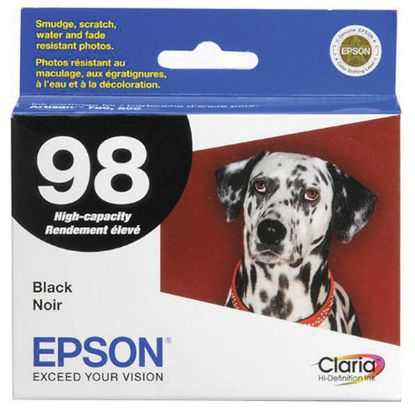 Picture of Epson T098120 (Epson 98) High Yield Black Ink Cartridge (545 Yield)