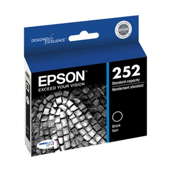 Picture of Epson T252120 (Epson T252) Black Inkjet Cartridge (350 Yield)