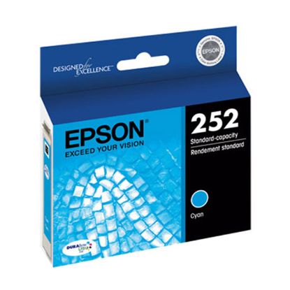 Picture of Epson T252220 (Epson T252) Cyan Ink Cartridge (300 Yield)