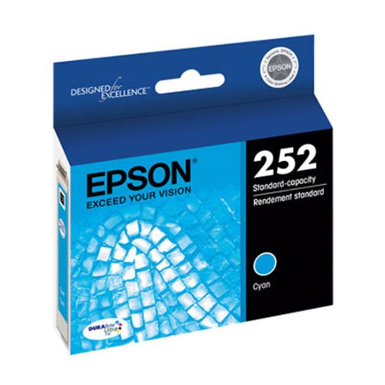 Picture of Epson T252220 (Epson T252) Cyan Ink Cartridge (300 Yield)