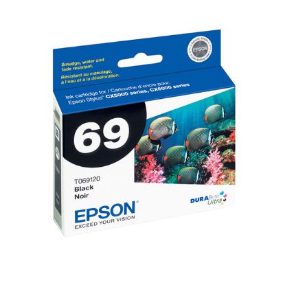 Picture of Epson T069120 (Epson 69) Black Ink Cartridge (245 Yield)